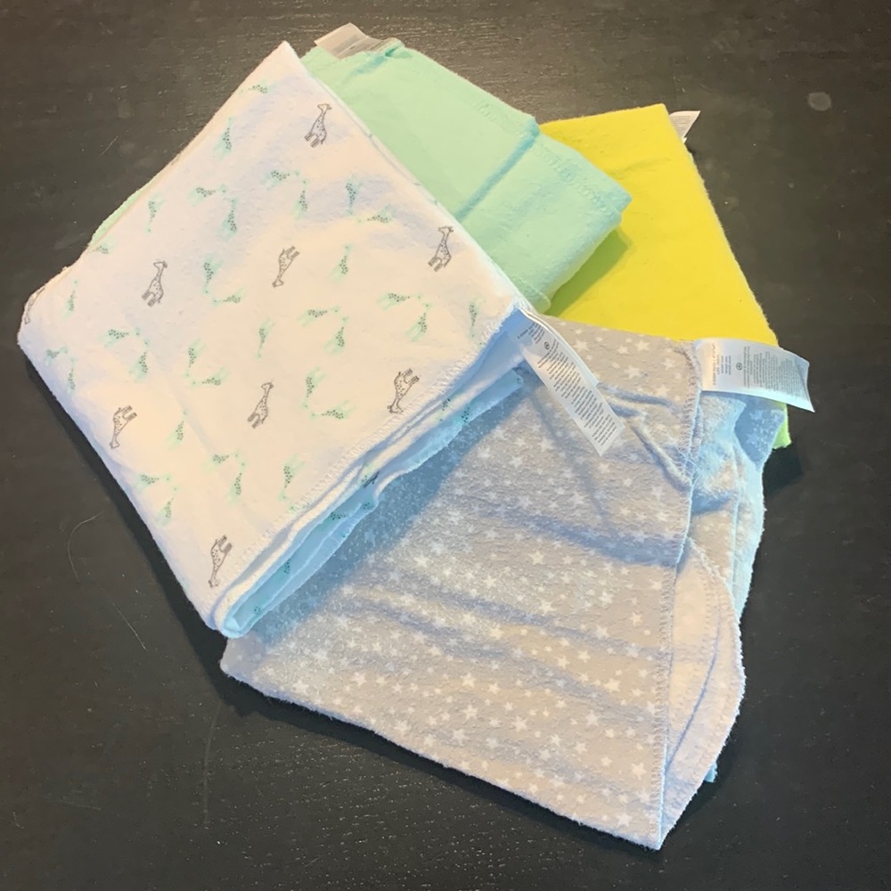 4 simple joys baby blankets - lightly used